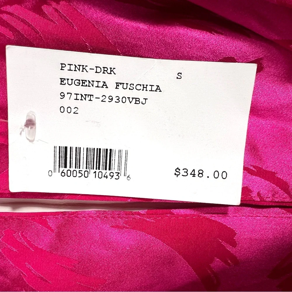 NWT Ronny Kobo Eugenia Jacquard Top Silk Blend Pink Size Small - Picture 14 of 16